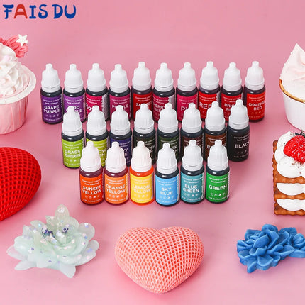 5pcs of Water Oil Dual-use Pigments Suitable for Various Hand Dyeing Purposes Plasticine Handmade Soap Baking Cream Coloring Etc