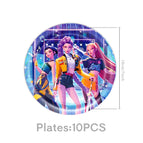 10pcs 7inch Plates