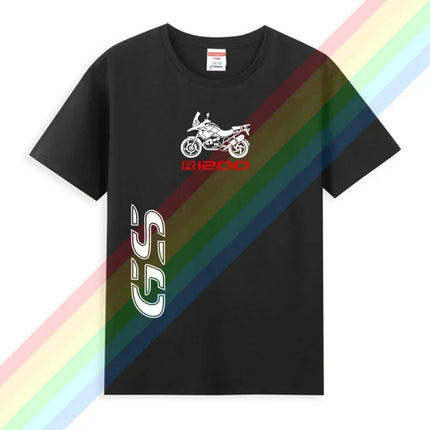 New Hot Sale Summer 100% Cotton for 1250 GS Exclusive for BMW Fans Motorrad R1250GS T Shirt Men Hip Hop Streetwear T-shirt S-3XL