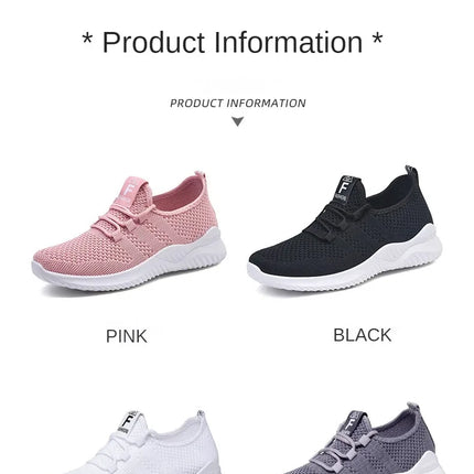 2025 Sports Running Shoes Women's Mesh Breathable Walking Women's Sports Shoes Comfortable and Fashionable Casual Sports Shoes