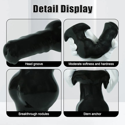 Huge Knot Anal Plug Soft Big Dog Anal Butt Plug Adult Sex Toys Animal Big Butt Plug Dilator Training Expansion For Women Men Gay
