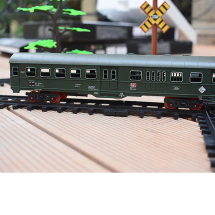 Electric Railway King Classical Passenger Train Simulation Water Steam Locomotive Playset Battery Operated Train Toy Smoke Sound