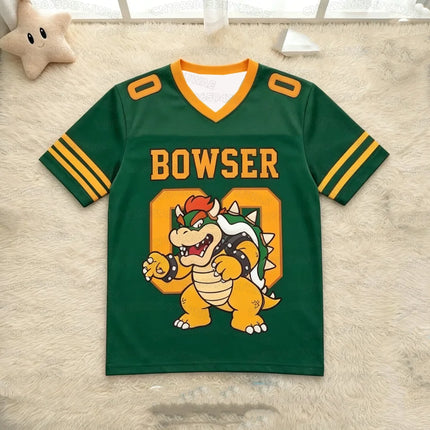 Summer Cute Men's Women's Short Sleeve T-shirt Yoshi Football Jersey Fashion T-shirt Cosplay Jersey Fan Gift Tops