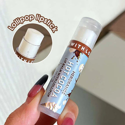 Multi flavor lollipop lipstick Hot Cocoa Lip Mask Moisturizes, moisturizes and reduces lip lines for men and women