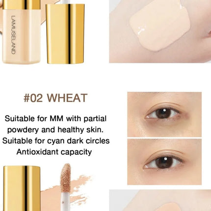New Mini Concealer Moisturizing Liquid Concealer Coverage Pores Invisible Full Dark Circles Lasting Foundation Cream Face Makeup