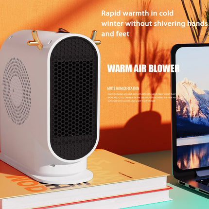 Electric Heater Winter Warmer Household Desktop Heater Fan Adjustable Thermostat Room Heater Home Appliance Heating Stove