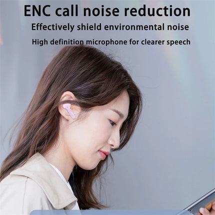 Wireless Bluetooth Headset Transparent Design with LED Digital Display Stereo Sound TWS Earphone for Sports Working-Air BT30