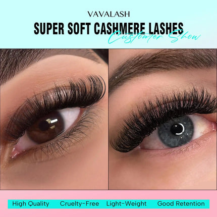 VAVALASH Wholesale 5trays/set Cashmere Eyelashes Natural Volume Lashes  Classic Eyelash Extension Supplier