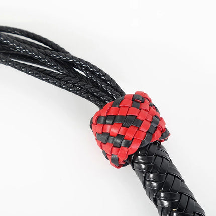 8 Rose Red Black PU Leather Bdsm Whip Bdsm Spanking Flogger Flirting Bondage Restraints Slave Sex Toys for Woman Adult Games