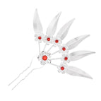 A silvery red