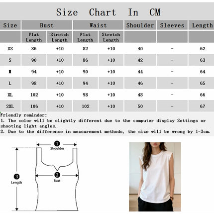 Women's Loose Sleeveless Tank Top Summer Casual Vest Basic Daily T-shirt Sweet Style Suitable For Students Stretchy Soft Women's Wear