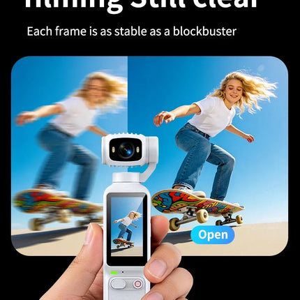 HD 4K Action Camera 180 Degree Rotatable For Vlog YouTube Tiktok Girls Record Life Video Recording Entry Portable Action Camera