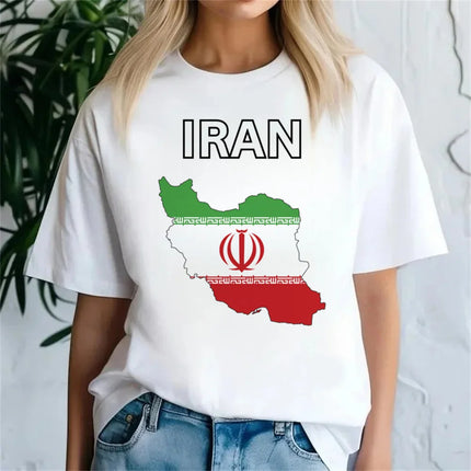 Fashion Iran Tshirt Women Tshirt Female Funny Clothing T-shirt Clothing Street Tops Tees Aesthetic Clothes