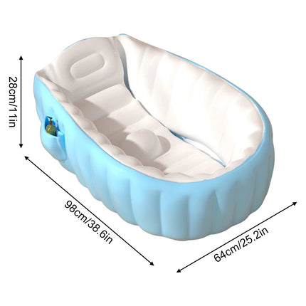 1PC Inflatable Baby, Portable Kid Infant Toddler Thick Soft Cushion Air Swimming Pool Central Seat