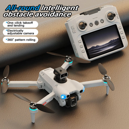 2026 New AE5 Pro Drone 8K HD 4.5" Screen Control 20 Min Battery Headless Mode Helicopter 360° Flip Quadcopter Mini Drone Kid Toy