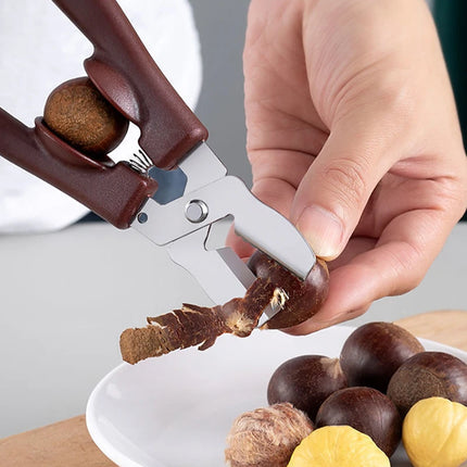 Creative Chestnut Clip Stainless Steel Walnut Clip Multi-functional Sheller Chestnut Peanut Opener Kitchen Tools Cutter Gadgets