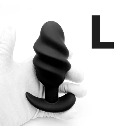 Silicone Threaded Anal Plug 4 Sizes Anal Plug Butt Plug Unisex Wearable Stopper Adults Sex Toys for Men Women Trainer
