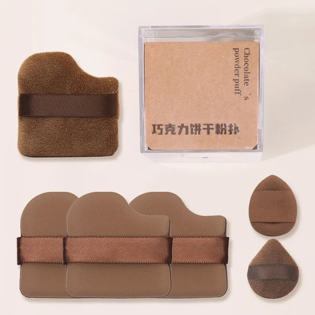 4/6PCS Makeup Blender Puff Air Cushion Foundation Sponge Loose Powder Puffs Cosmetic Applicator Tool Finger Sponge Makeup