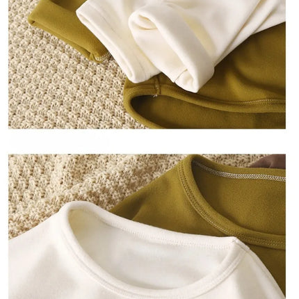 1-10Y Children's T-shirt Korean Kids Simple Long Sleeved Base Shirt Baby Boys and Girls 2025 Autumn Winter New Baby Loose Tops