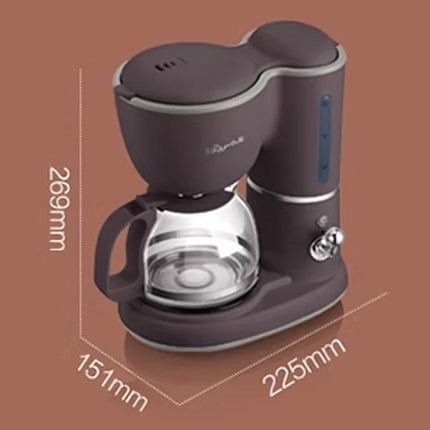 220V Fully Automatic Coffee Machine 600ML Drip Filter Small Multi-functional Coffee Machine Drip Filter Coffee Machine