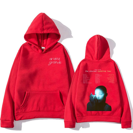 Ariana Grande Eternal Sunshine Tour Hoodies Men Women Retro Aesthetic Fashion Sweatshirt Casual Pullover Loose Trendy Streetwear