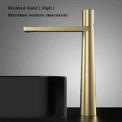 Modern Basin Faucet Brass Bathroom Sink Faucet Hot and Cold Water Mixer Tap WC Deck Mount Washbasin Faucets Bathroom Accessories