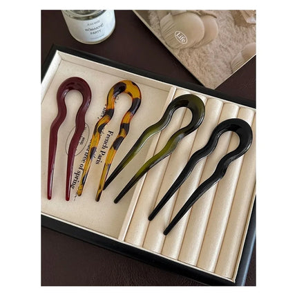 Simple U Shaped Hairpin Metal Hair Sticks U French Hair Clips Pins Fashionable Hair Jewelry Accessories for Women