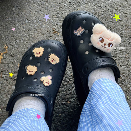 Skzoo Hot Korean Stray Kids Idol Boy Support Fan Cute Cartoon Hole Shoes Shoe Flower Anime Diy Accessories Decoration Xmas Gift