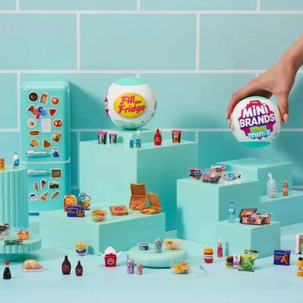 Zuru Foodie Series Mini Brands Fill The Fridge Refrigerator Masterchef Kawaii Mega Gross Blind Box Play House Toy Decor Gift