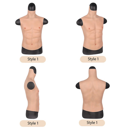 KnowU Muscle Suit Silicone Fake Chest Male Muscle for Cosplay Cross-dressing realistic Hunk silicone muscles