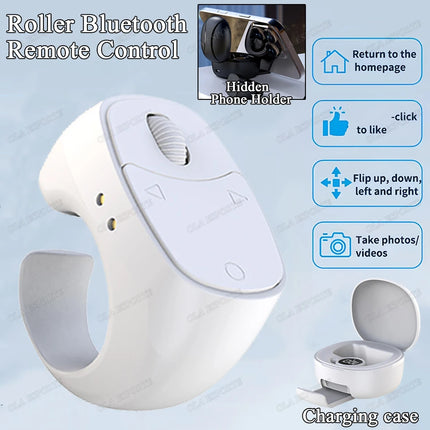 New Smart Fingertip Ring Remote Control Wireless Bluetooth Mobile Selfie Mice Selfie Video Automatic Page Turner Browsing 2025