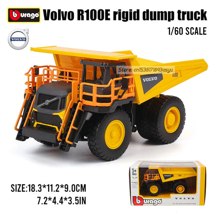 Bburago 1:50 Volvo excavator model high imitation  die casting metal children toy boyfriend gift simulation alloy car collection