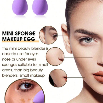 3/20/60Pcs Portable Reusable Water Drop Shape Mini Blender Sponge Beauty Cosmetic Foundation Cosmetic Sponge Makeup Blender