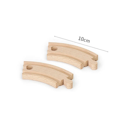 Wooden Track Accessories Beech Wood Railway Train Track Bridge Connector Toys Fit Thomas Wooden Train For Children Birthday Gift