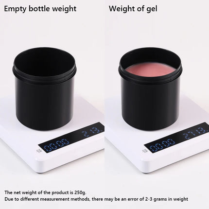 MSHARE 50g Shimmer Pink White Acrylic Gel TPO Free Glitter Shiny Extension Acryl Hard Gel Nails Sculpting Construction