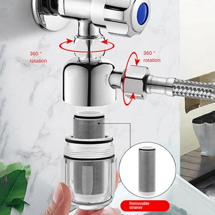 Stainless Steel Household Water Filter Front Inlet Tap Anti-Scale Shower Purifier for Drinking Water