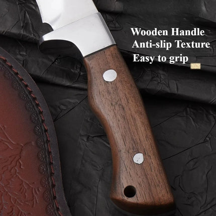 Stainless steel butcher knife with a handle sharp meat knife used for cutting bones boning knife professional kitchen chef knife