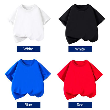 1pcs Summer Pure Cotton Boys Girl Solid Color Tees Fashion Top Childrens Short Sleeve Clothes T-shirts Child Loose Casual Tshirt