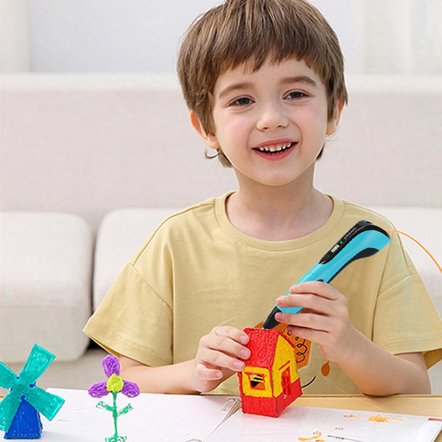 3D Printing Pen diy 3d Pen for Kids Children Birthday Christmas Creative Gift 3d Drawing Pen with LCD Screen Funny Toy