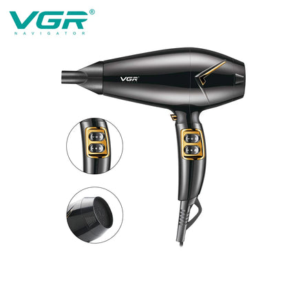 VGR convenient hair dryer high-power hair salon household hair dryer cold hot air negative ion quick drying hair dryer V-423
