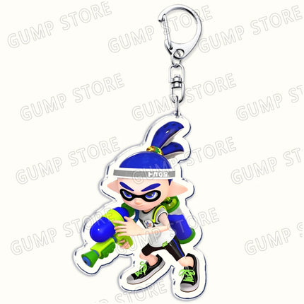 Popular Video Game Keychains for Accessories Bag Keyrings Marina Ida Inklings Pearl Houzuki Marie Octoling Jewelry Gamer Gifts