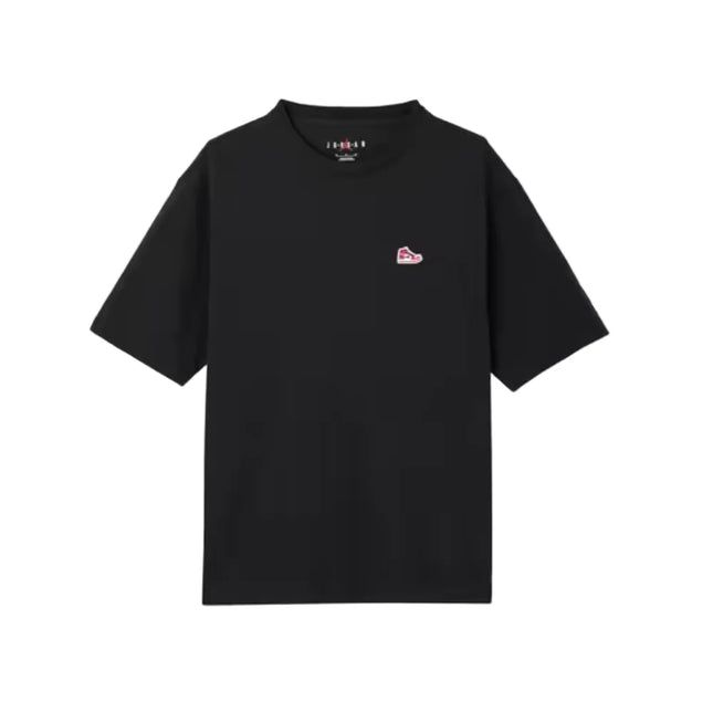 Nike Jordan BRAND Solid-Color Round-Neck Casual Everyday Versatile Short-Sleeve T-Shirt for Men, Black FN5983-010