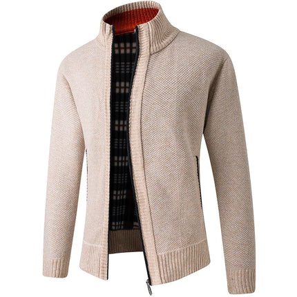 LEGIBLE 2025 Men's Sweaters Autumn Winter Wool Zipper Cardigan Sweaters Man Casual Knitwear Sweatercoat Male