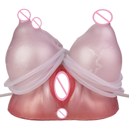 LUUK Silicone Squirting Buffalo Breast Male Masturbator Sex Toys Realistic Vagina Stroker Pocket Pussy Onahole for Men Orgsm