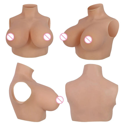 Eyung Huge Fake Breast Forms Fake Boobs Realistic Silicone for Crossdressers Drag Queen Shemale Crossdressing Breastplates Boobs