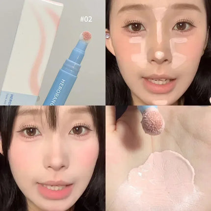 Full Cover Concealer Cover Stick Conceal Spot Blemish Cream Foundation Air Cushion Concealer Waterproof Face Contouring Makeup