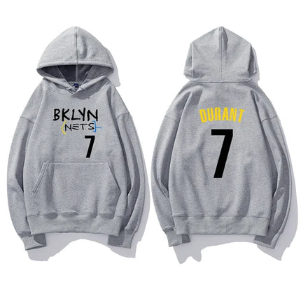 Basketball Printed Hoodie Street Autumn Long Sleeve Hoodie Men Fashion Harajuku Clothing Solid Color Personality Long Sleeve Top