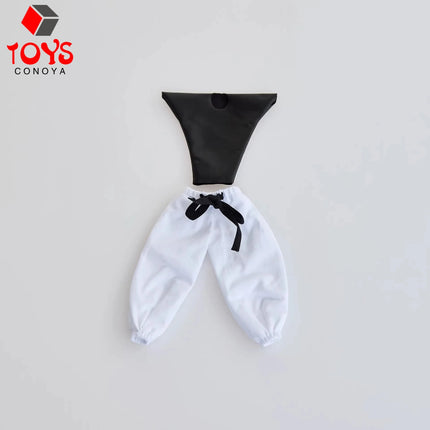 1/12 Scale Male Soldier Tight Black T-shirt Grey Loose Pants Clothes Model Fit 6 inch Romankey X COWL Action Figure Body