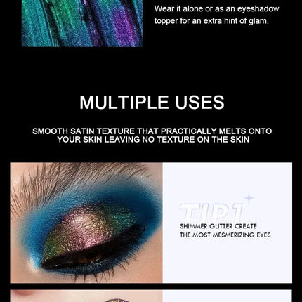 High-Pigmented MultiChrome Eyeshadow Powder MultiChrome Shifting Pigments Duochrome Chameleon Eyeshadow Infinite Chrome Powder