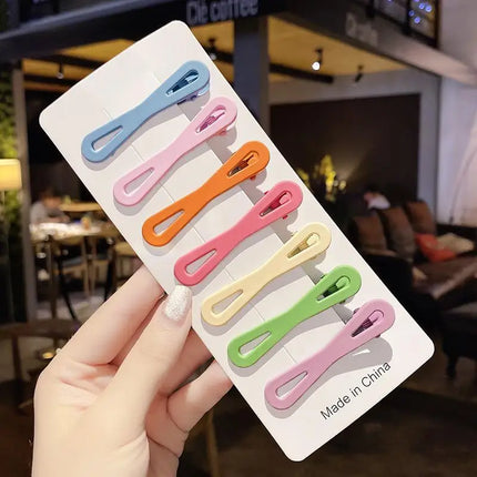 10Pcs/Set Girl Hair Clips Kid Cute Colorful Hairpins Water Droplets Bangs Barrette Headdress Hairs BB Clip Hairpin